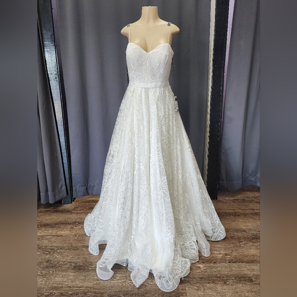 A-Line Wedding Gown with Lace Details